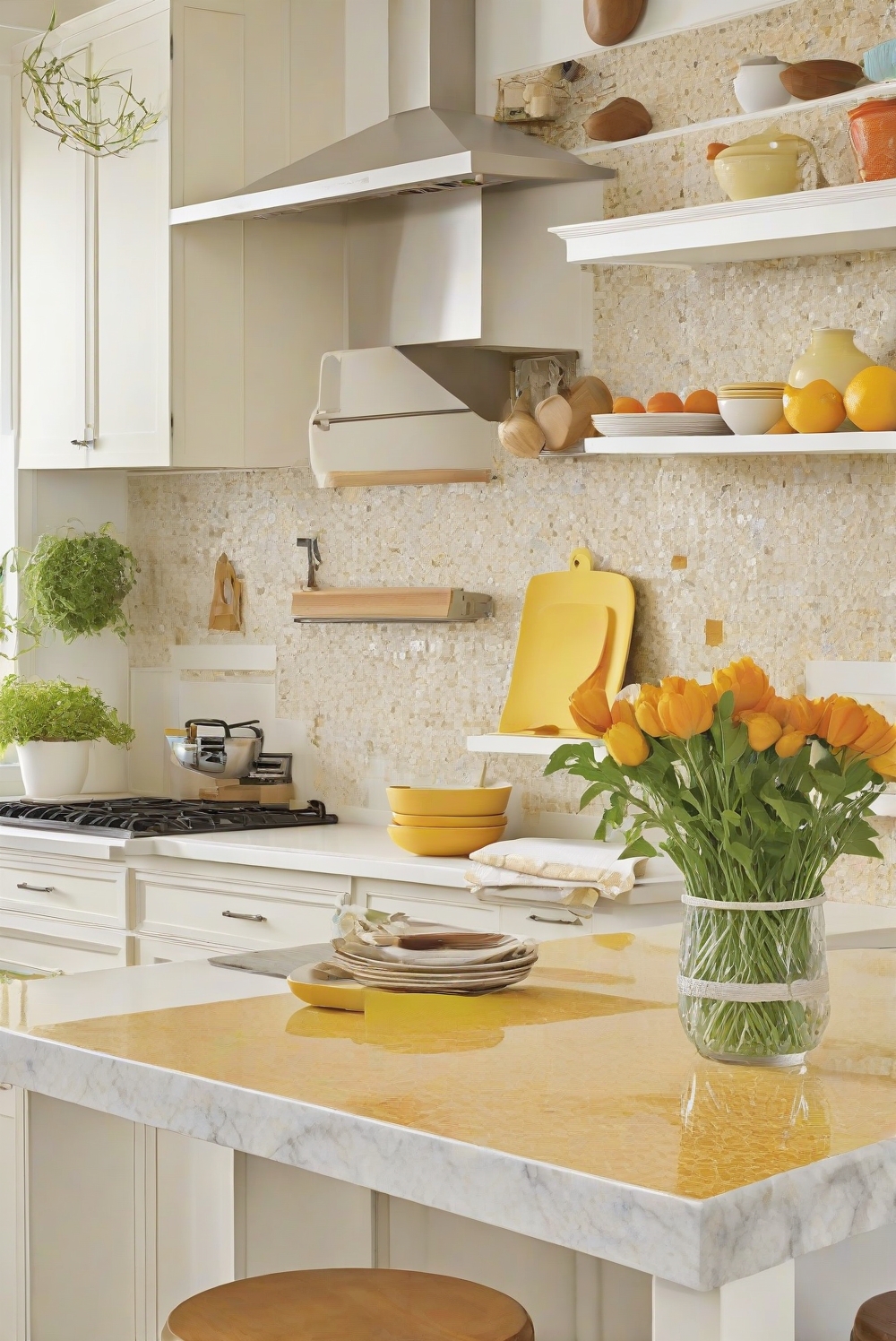 What countertop material and color match your kitchen style?