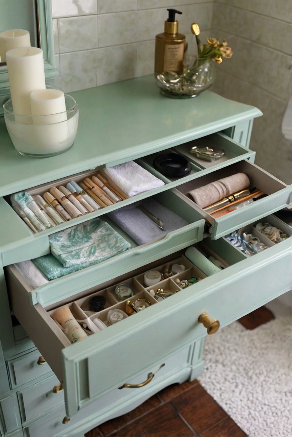 drawer organization, drawer organizer, drawer dividers, drawer inserts, scented drawer liners, custom drawer liners, non-slip drawer liners
