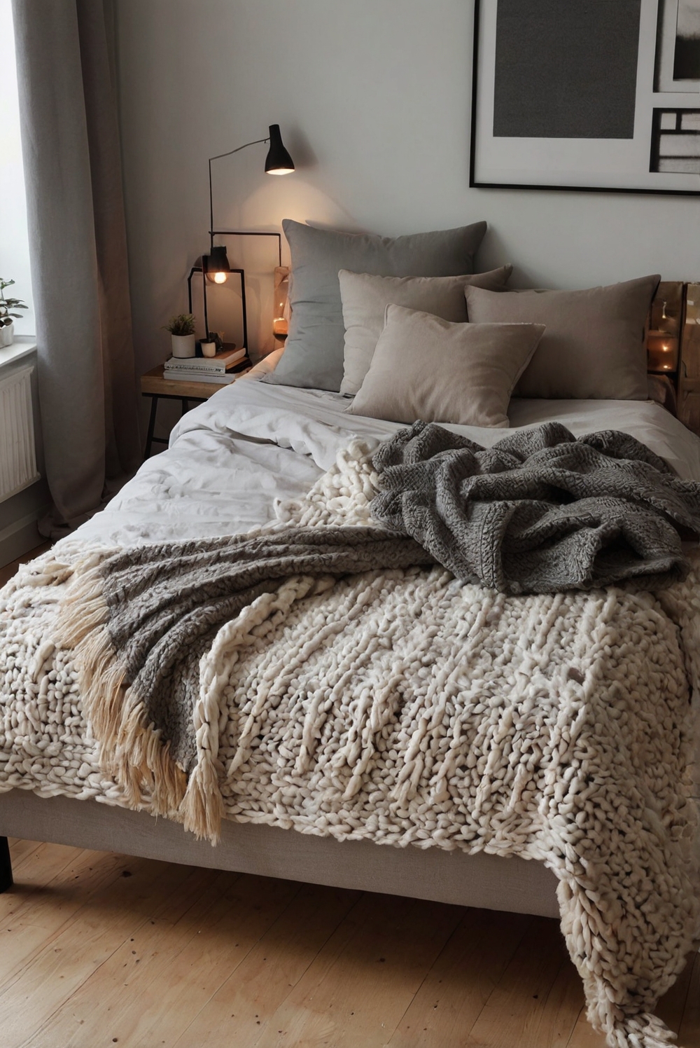 How to use blankets and throws to add warmth and decoration to your bed?