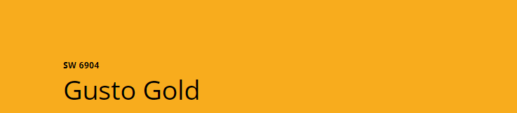 Sherwin-Williams Cheerful (SW 6904)
Bright, vibrant yellow that complements Buttercup Yellow with an uplifting, sunny vibe perfect for kitchens.