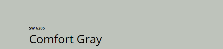 Sherwin-Williams Comfort Gray (SW 6205)
Soft, muted gray-green, providing a serene, refined backdrop that enhances rich green accents beautifully.