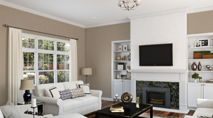 Sherwin-Williams Tony Taupe (SW 7083)
A warm, medium taupe with subtle gray undertones, offering a sophisticated, versatile neutral that adds depth and elegance to any space. Ideal for timeless interiors.