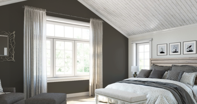 Sherwin-Williams Urbane Bronze (SW 7048)
Dark, sophisticated gray-brown that adds depth and warmth to a relaxing space.