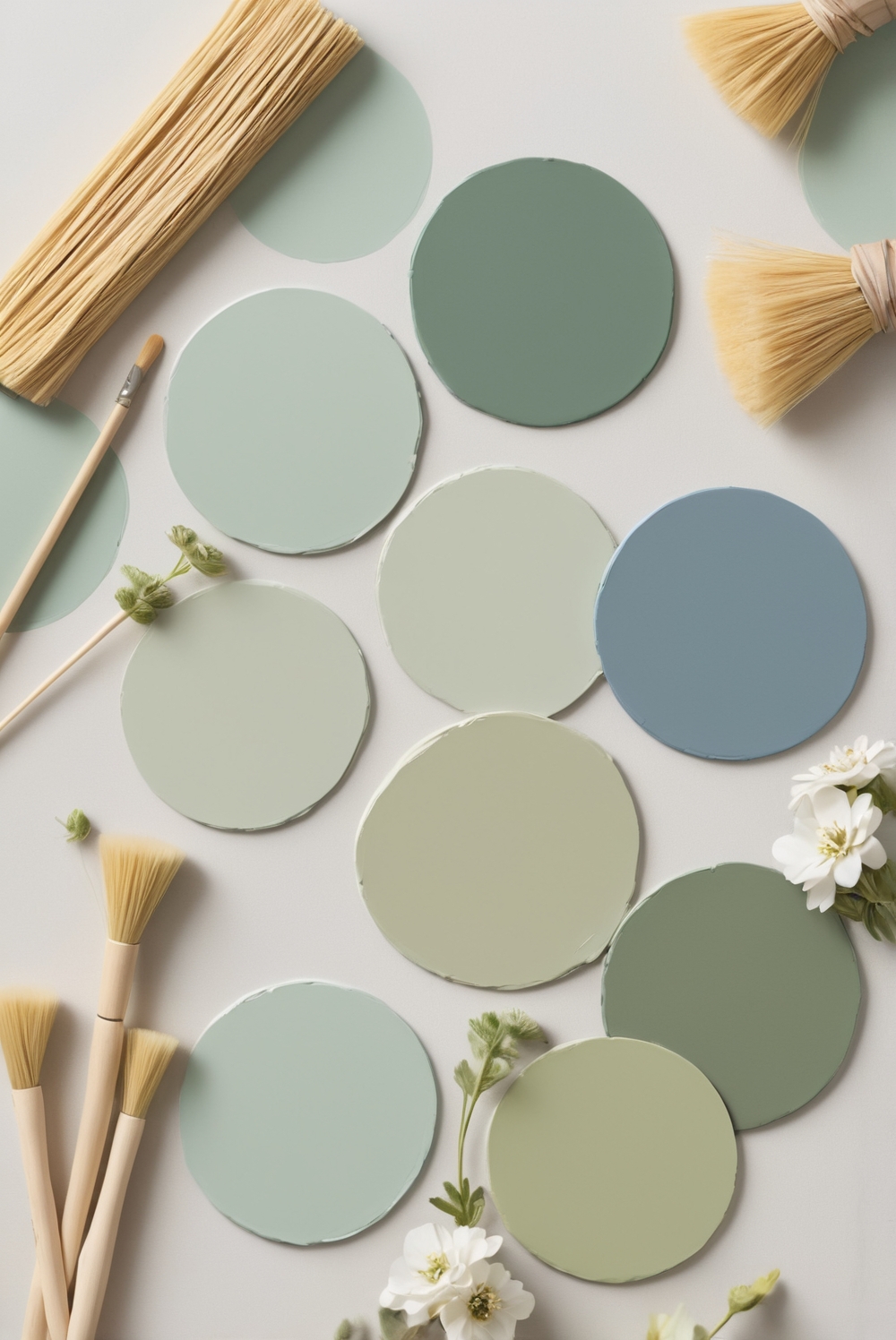 Olive Green Periwinkle decor, Home decor color schemes, Interior decorating ideas, Wall paint colors, Decorating tips, Interior design inspiration, Home decor trends