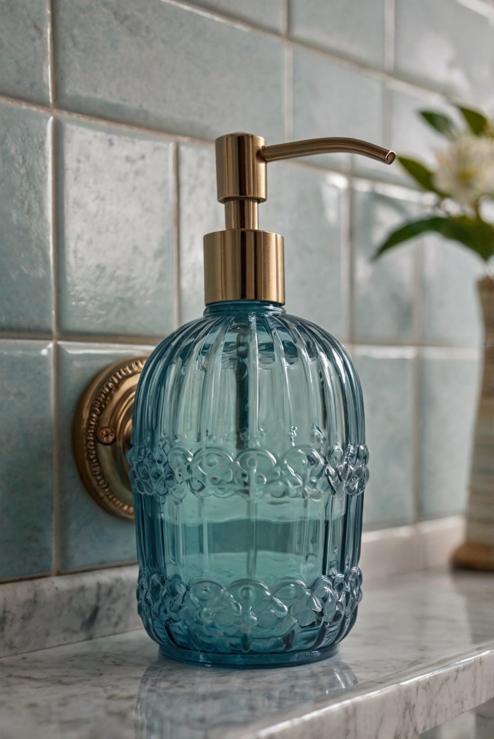 stylish soap dispenser, bathroom accessories, bathroom decor, vanity accessories, bathroom design, bathroom essentials, luxury bathroom accessories