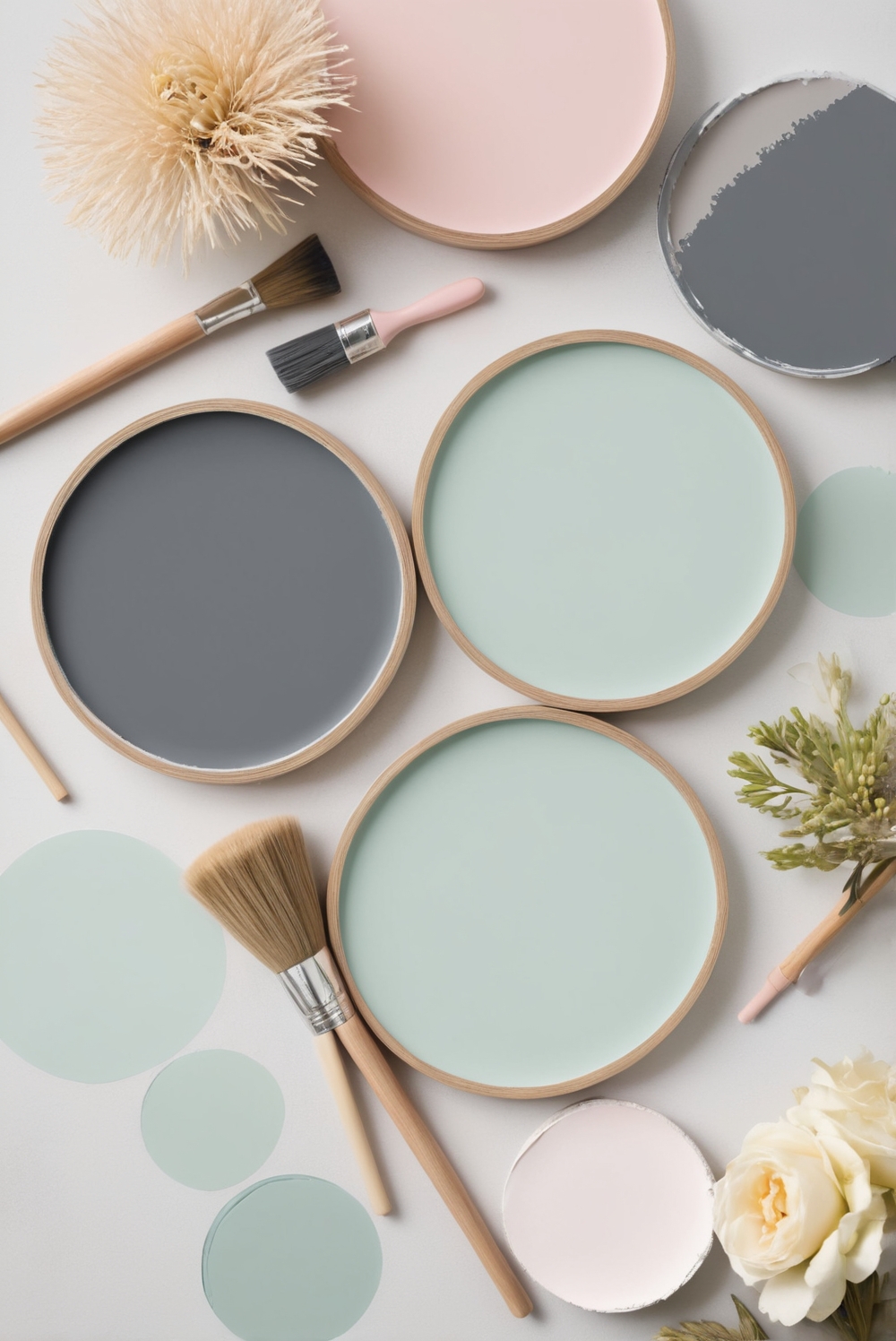 Best 5 Palettes SW colors with Blush Pink, Charcoal Gray, A Timeless Duo for your Kitchen