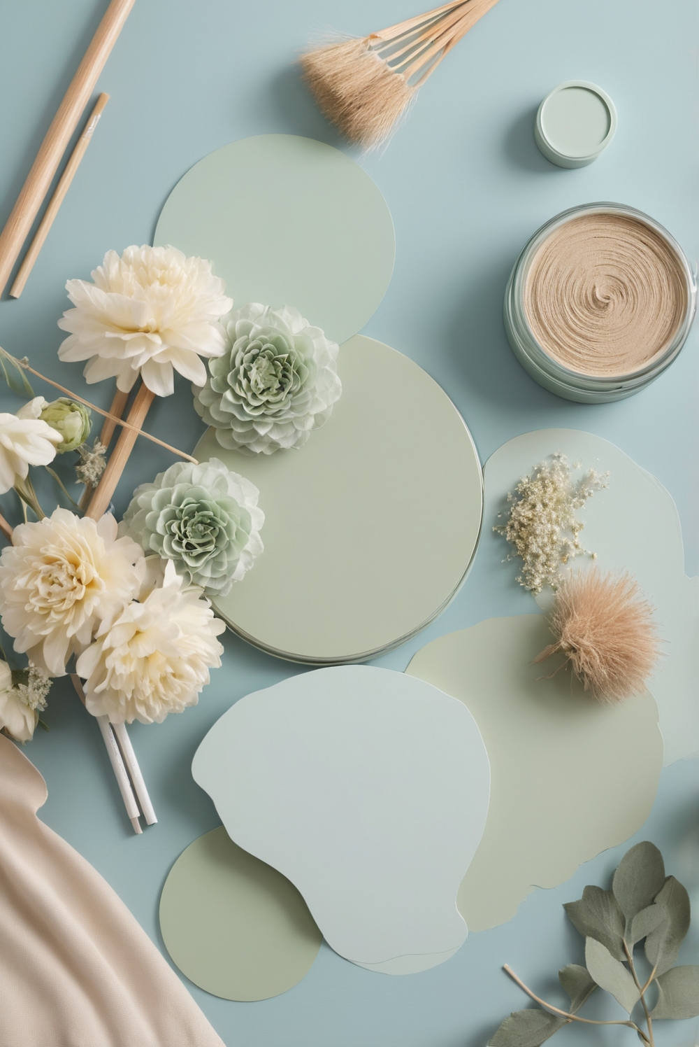 Best 5 Palettes SW colors with Blush and Sage for your LivingRoom