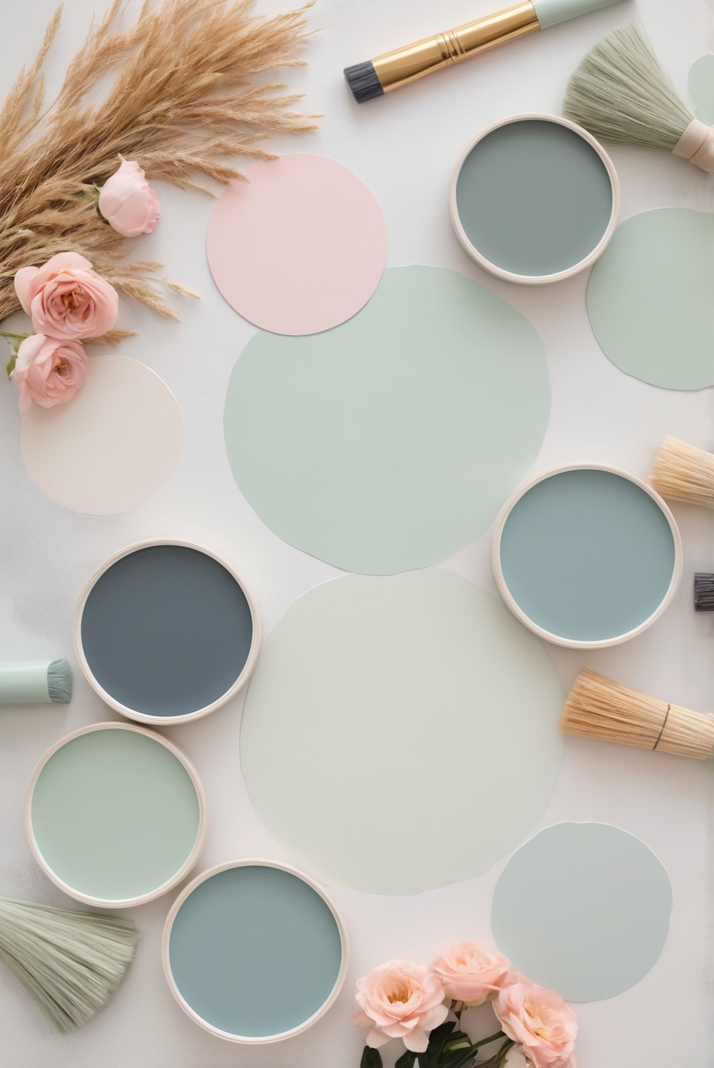 Best 5 Palettes SW colors with Charcoal Gray and Blush Pink for your bedroom