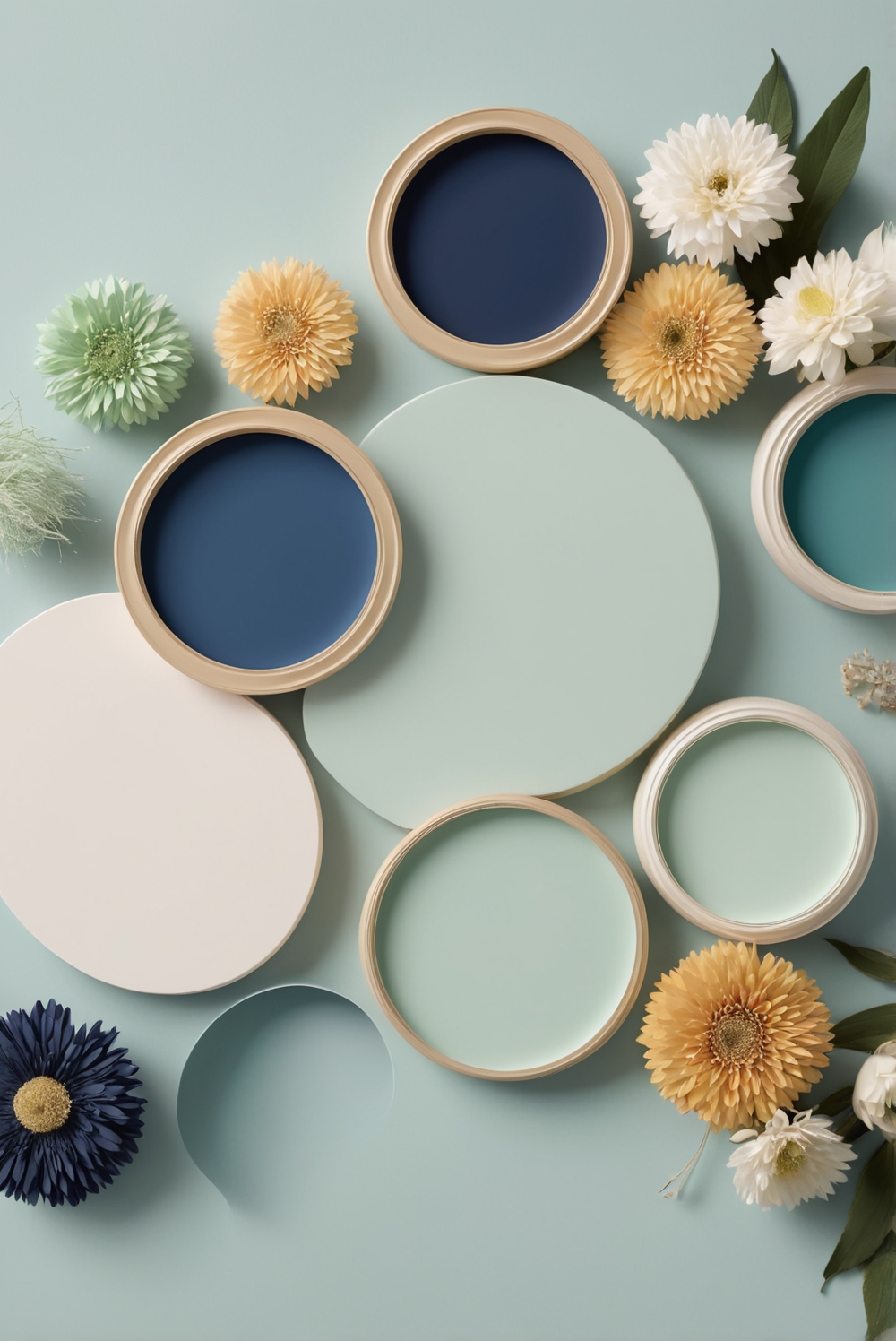 Best 5 Palettes SW colors with Coral, Navy Blue, Bold Choices for your Kitchen