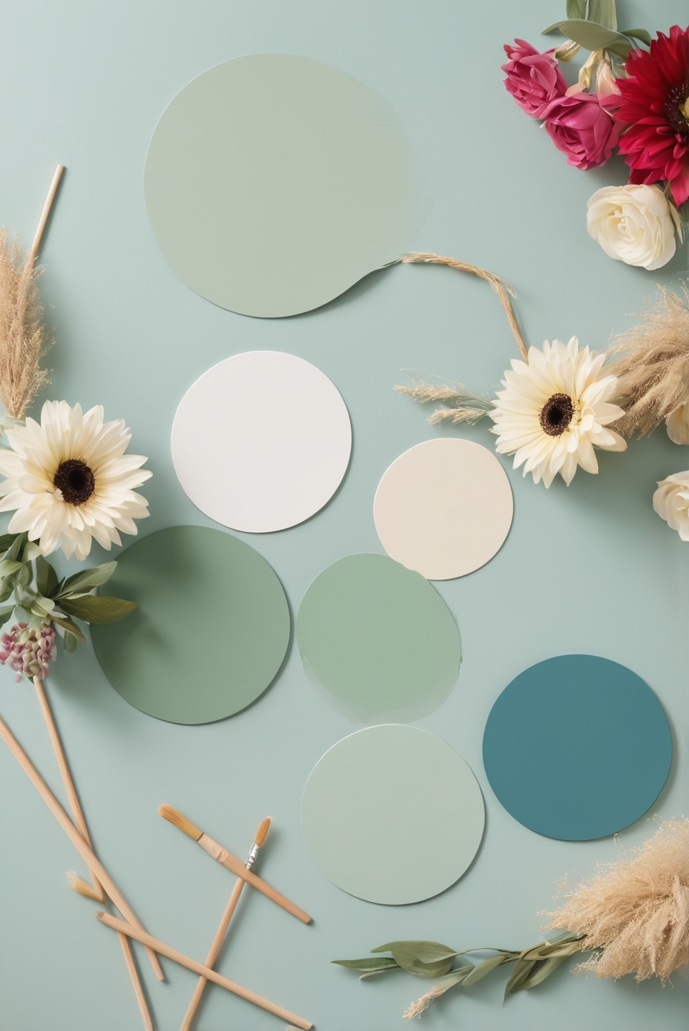 Best 5 Palettes SW colors with Mint and Ruby for your bedroom