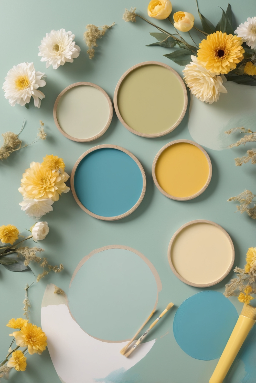 Best 5 Palettes SW colors with Mustard Yellow, Teal, Vibrant Combinations for your Kitchen