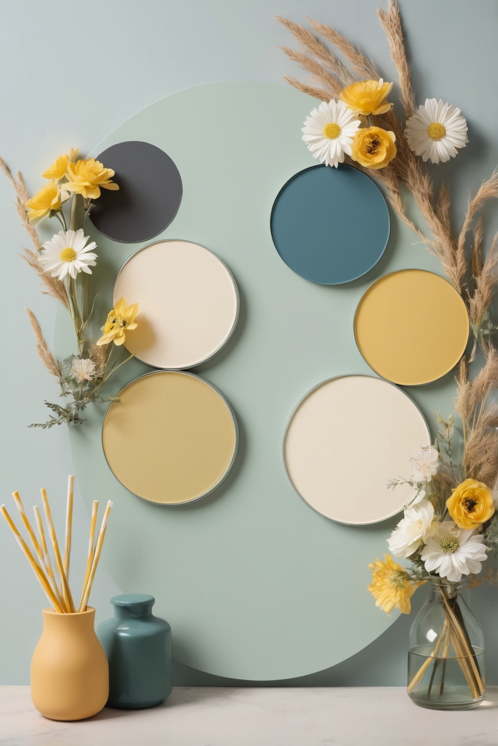 Best 5 Palettes SW colors with Mustard and Charcoal for your bedroom