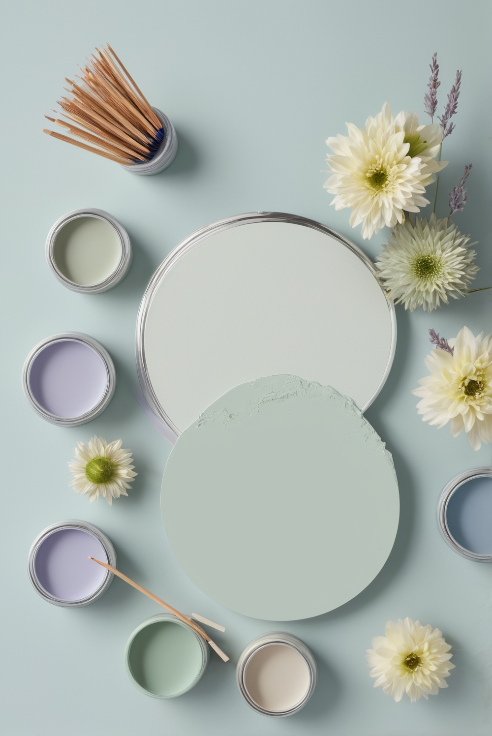 Best 5 Palettes SW colors with Peach, Mint Green, Refreshing Tones for your Living Room