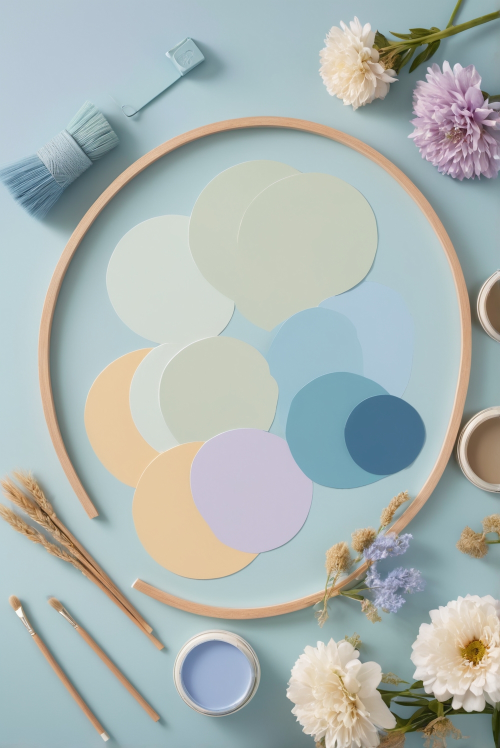 Best 5 Palettes SW colors with Sky Blue and Lavender for your bedroom