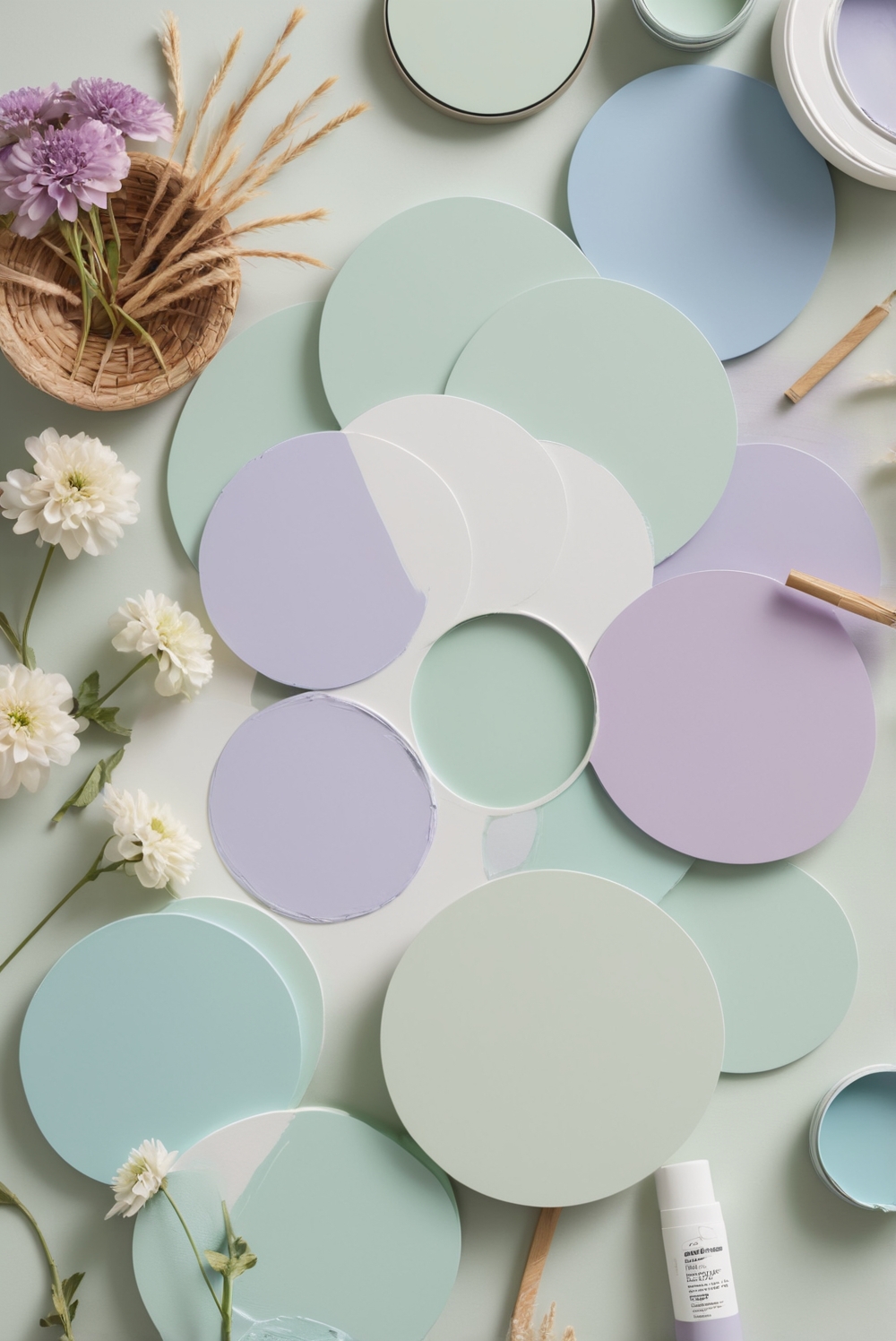 Best 5 Palettes SW colors with Sky and Lilac for your LivingRoom