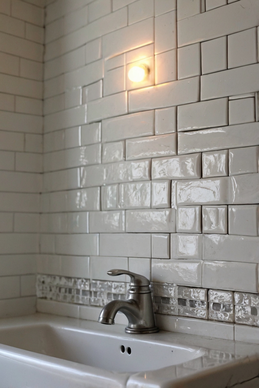 How do I clean grout to keep my bathroom tiles looking fresh?