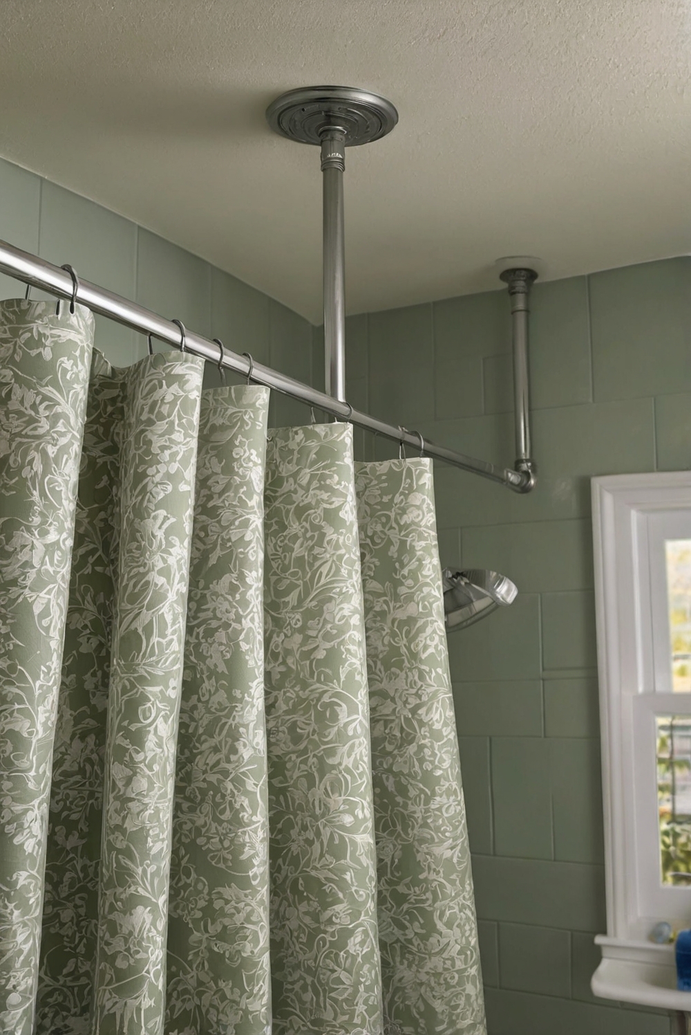 How to Ensure Stability with a Ceiling Support for Your Shower Curtain Rod?