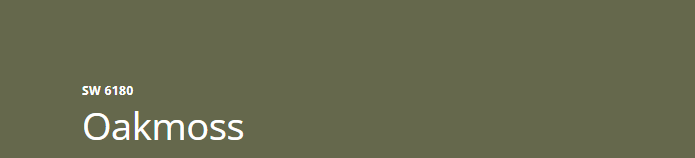 Sherwin-Williams Oakmoss (SW 6180)
A rich, deep green with warm undertones, evoking the lushness of a forest. Ideal for adding depth, warmth, and a touch of nature to any space.