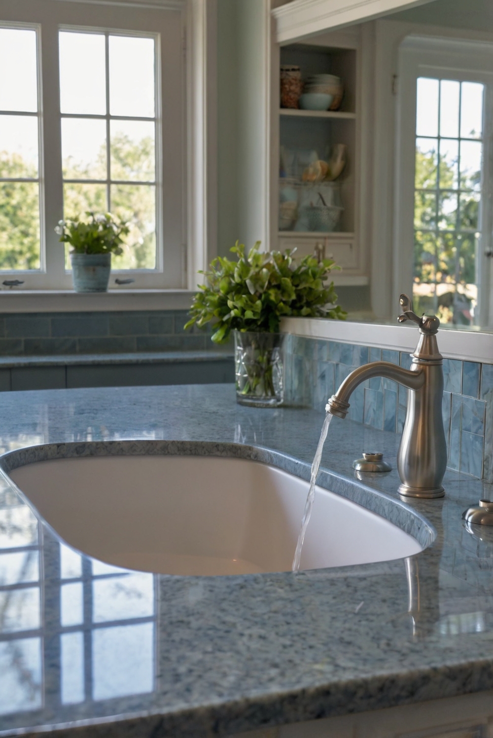 What are the benefits of integrating sinks into countertops?