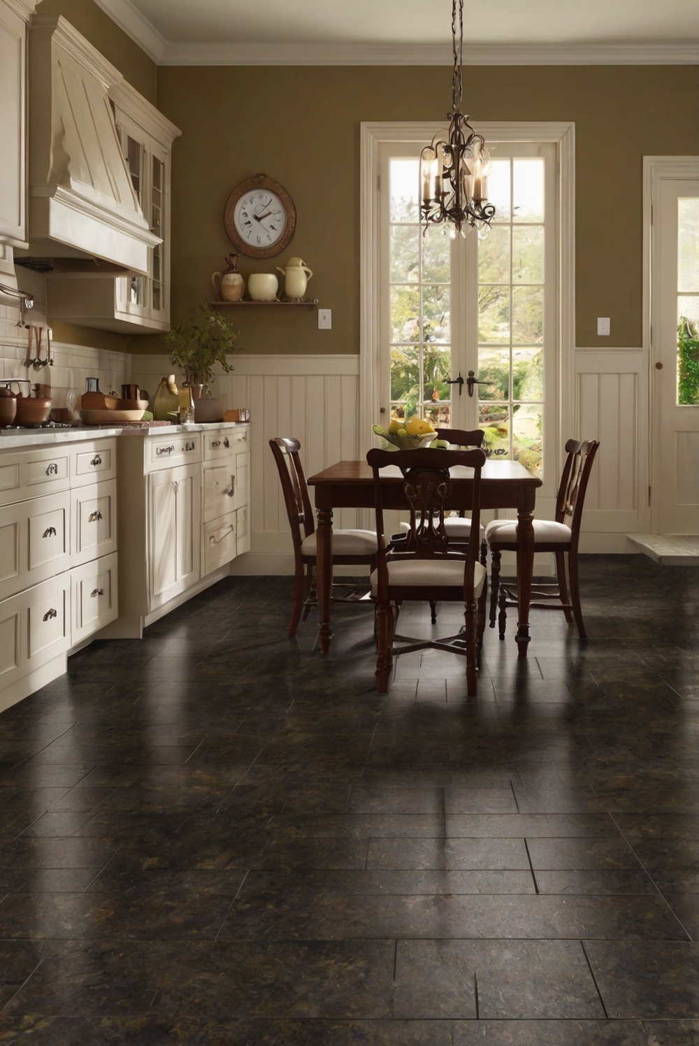 What are the best slip-resistant flooring options for kitchens?