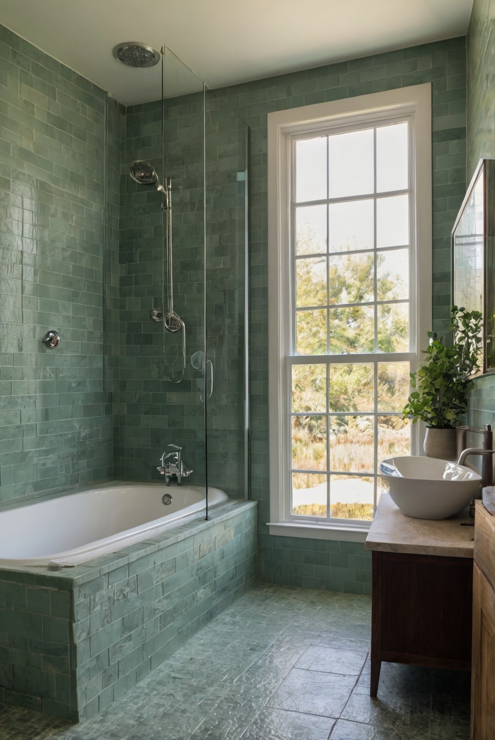 Which tiles are best for my bathroom: ceramic, porcelain, glass, or natural stone?