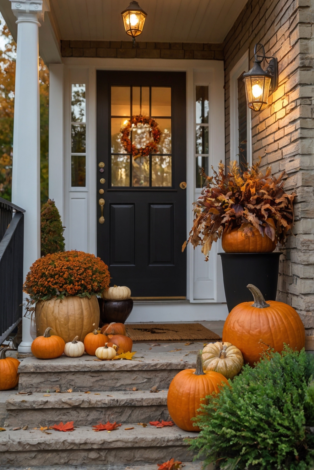 Porch decor ideas autumn, Outdoor fall decorations, Front porch decorating, Fall porch ideas, Porch decorations fall