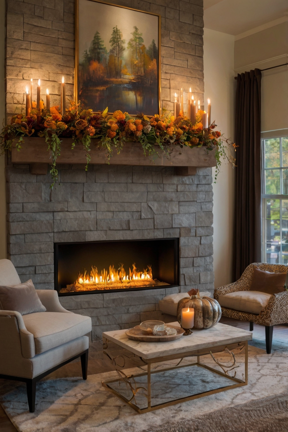 Fireplace mantel decor, Fireplace design ideas, Mantel decorating ideas, Firewood storage solutions, Cozy winter fireplace