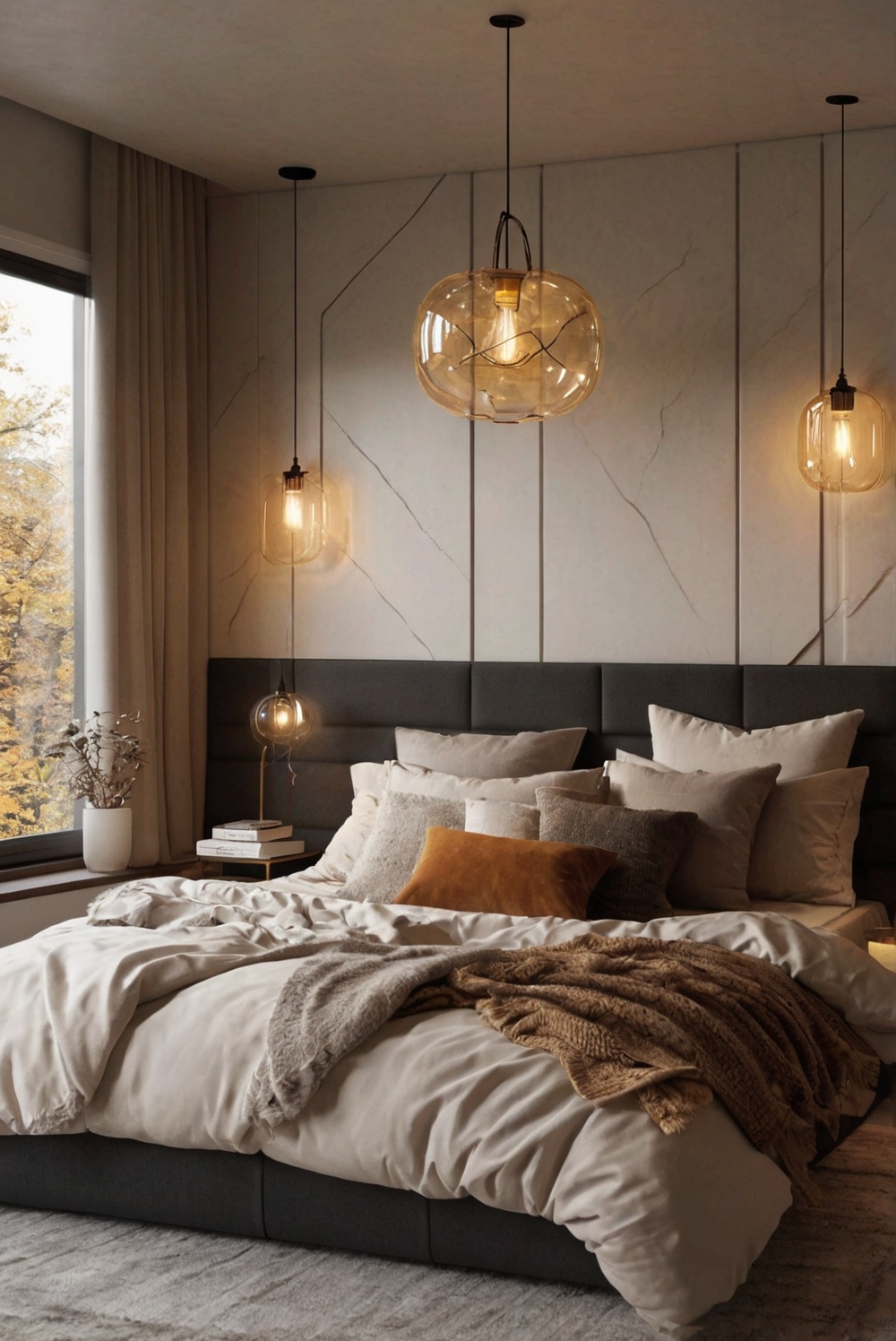 Upgrade bedroom decor, Fall bedroom makeover, Cozy bedroom design, Autumn-inspired bedroom, Home decoration trends