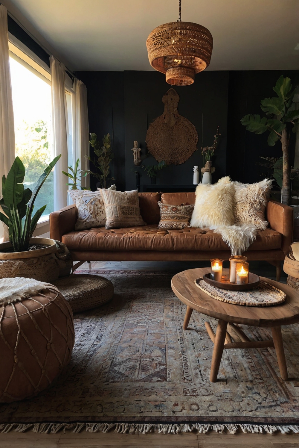 Boho Home Decor, Cozy Living Room Ideas, Elegant Bohemian Interiors, Luxury Interior Design, Modern Boho Chic