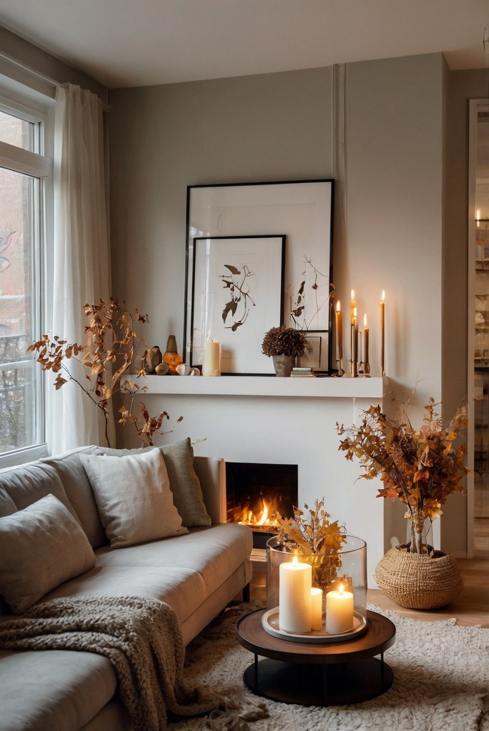 Fall Home Decor, Seasonal Apartment Upgrades, Autumn Interior Design, Cozy Apartment Decor, Fall Home Transformation