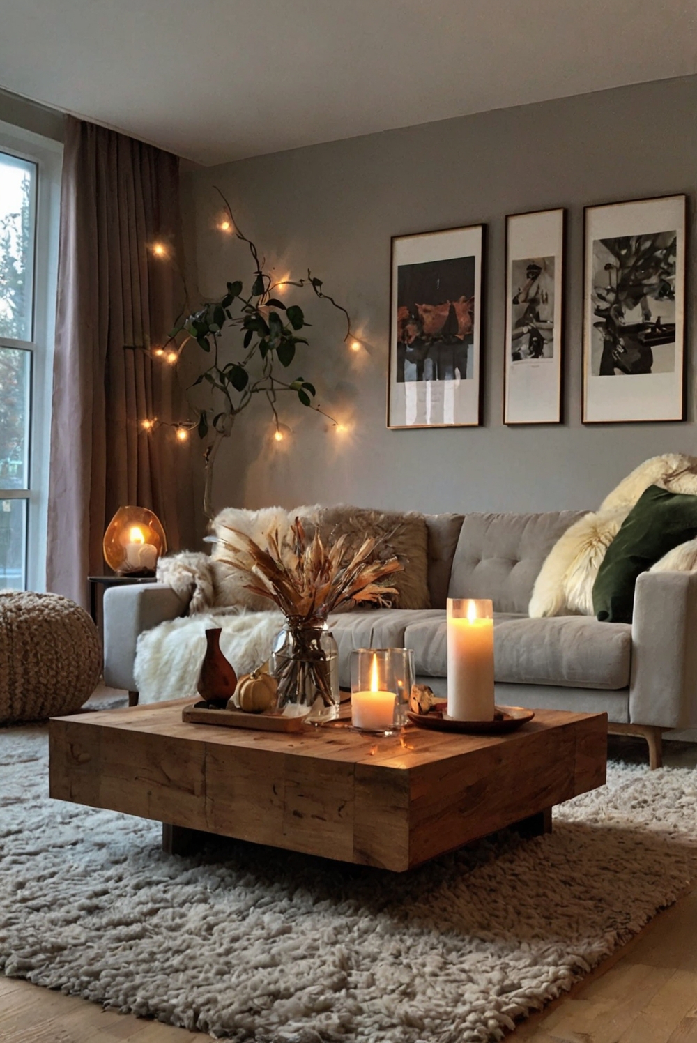 Fall home decor, Apartment decor ideas, Seasonal apartment upgrades, Stylish living room decor, Cozy bedroom makeover