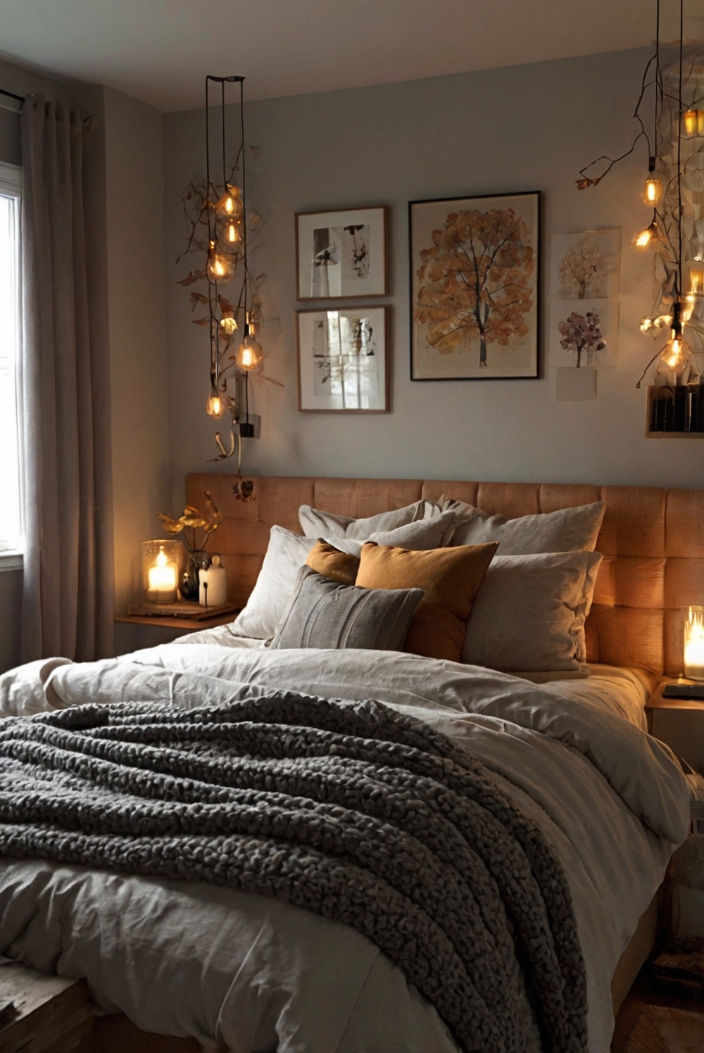 Fall bedroom decor, Cozy bedroom ideas, Bedroom design inspiration, Luxurious bedroom furniture, Elegant bedding options