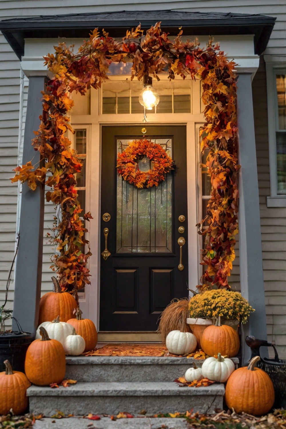 Fall porch decor ideas, Outdoor fall decorations, Fall front porch, Autumn porch decor, Fall porch decorating