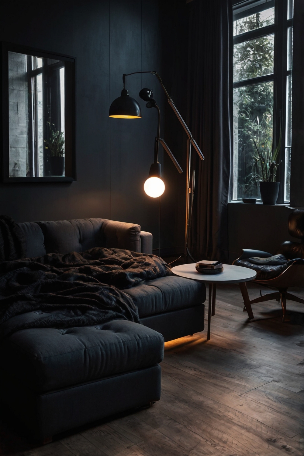 home decor, dark interiors, gothic style, minimalist design, modern elegance