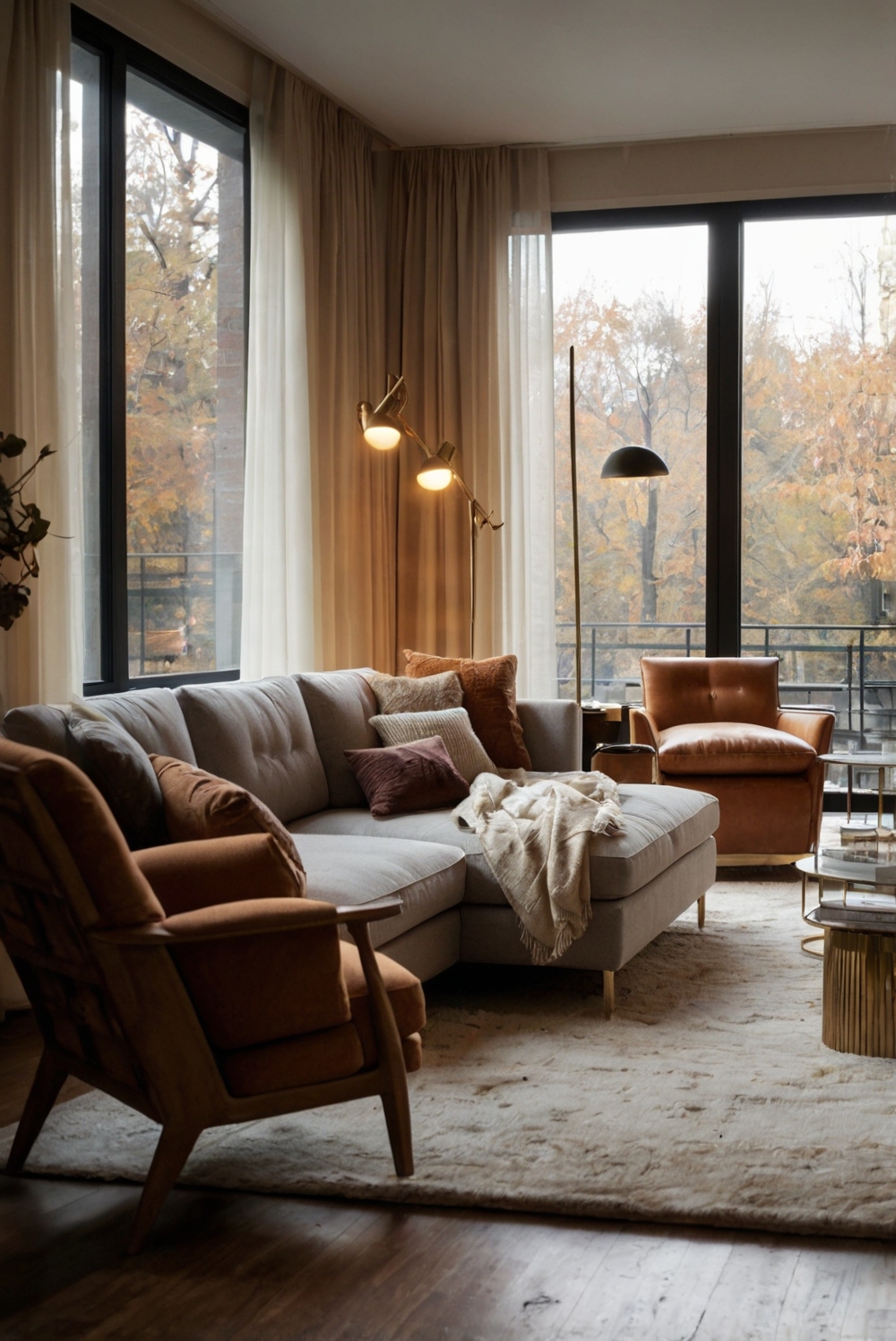 Fall living room decor, Stylish living room ideas, Home interior design, Cozy autumn decorations, Trendy home accents