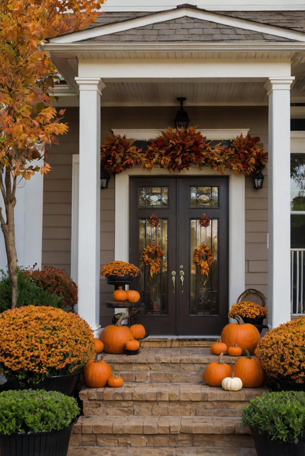 Fall porch decor, Outdoor fall decorations, Autumn front porch ideas, Fall porch decorating, Cozy fall porch