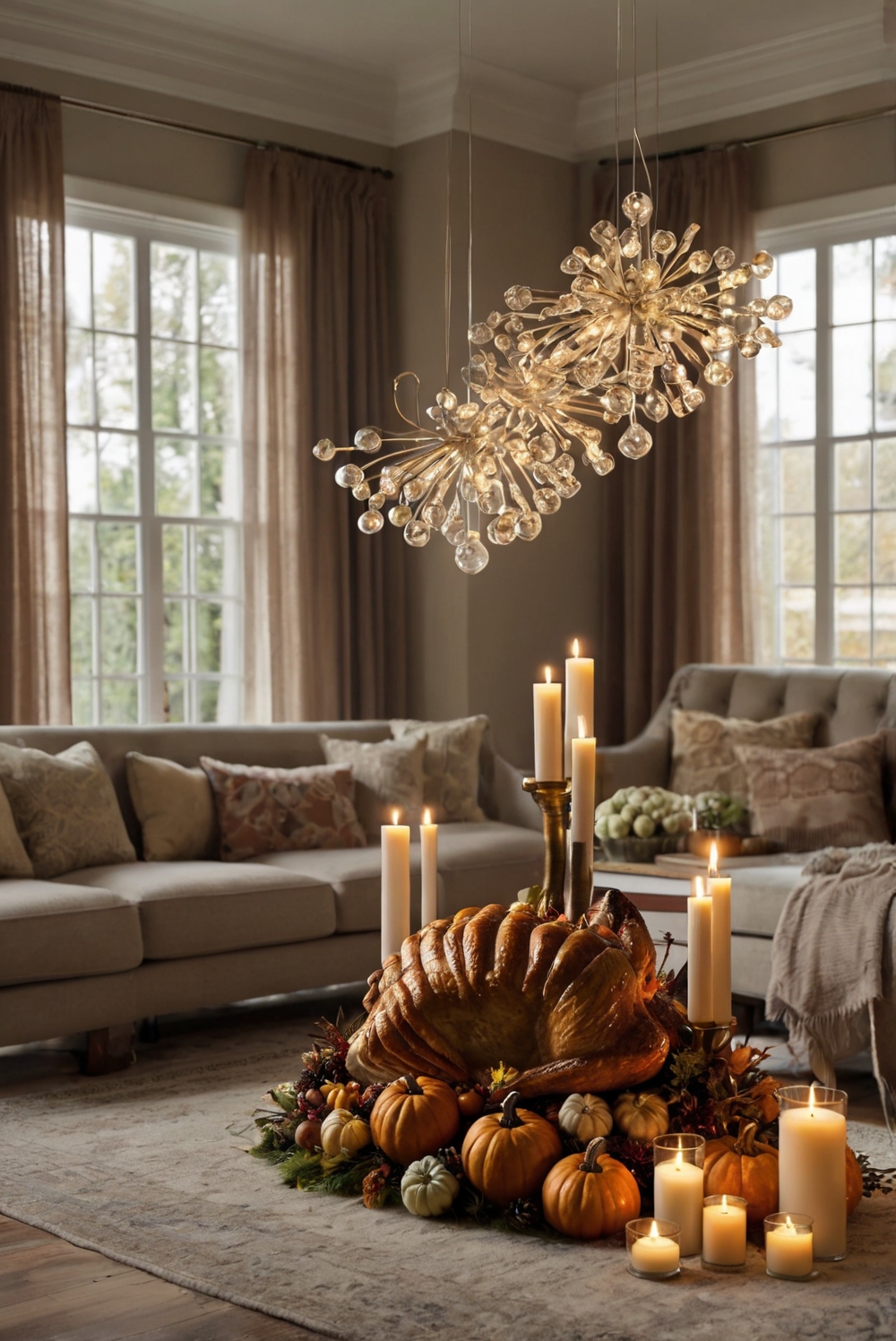 Thanksgiving room decor, Thanksgiving table decorations, Elegant Thanksgiving decor, Festive Thanksgiving home decor, Luxury Thanksgiving centerpiece