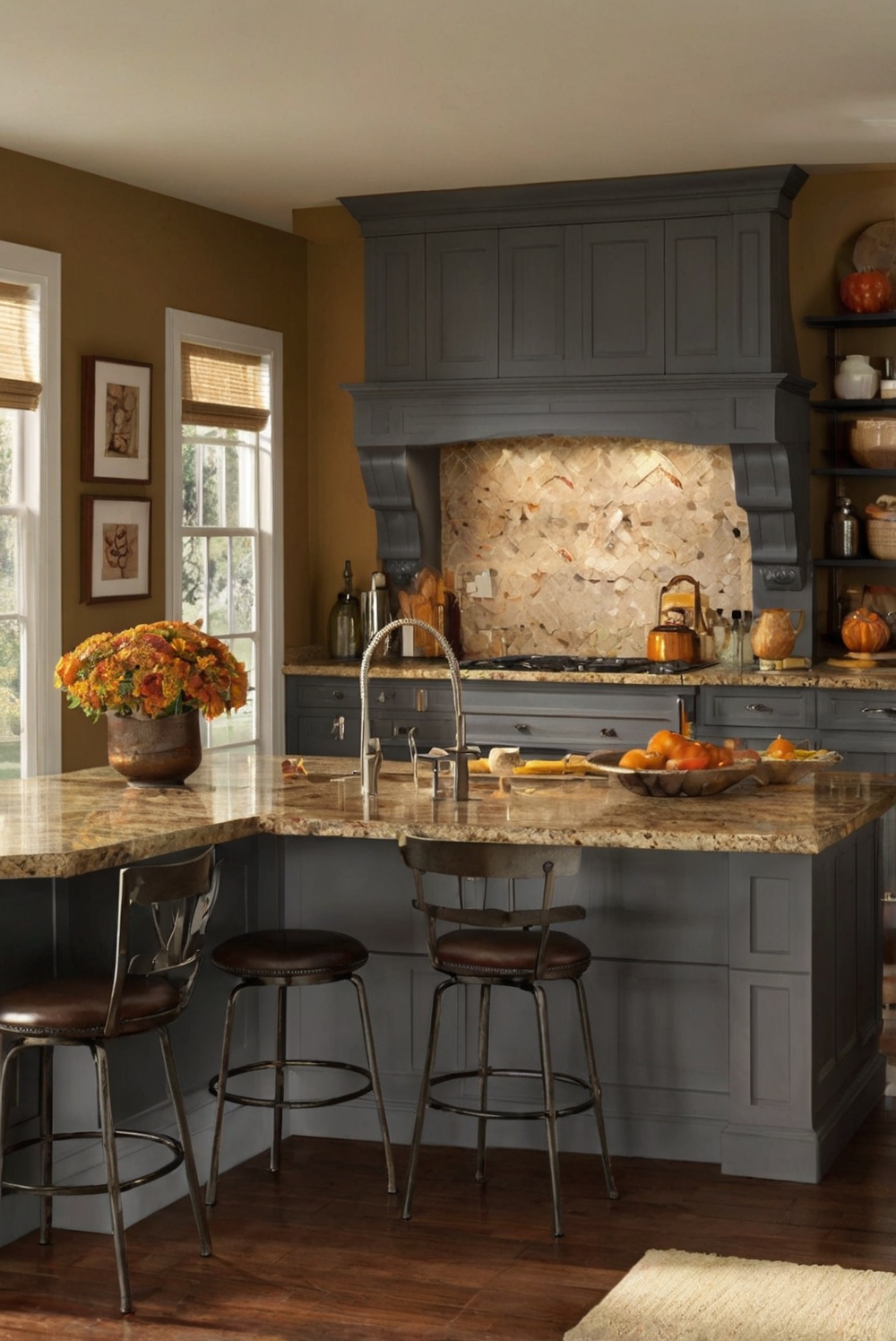 sherwin williams paint, fall kitchen decor, best kitchen colors, kitchen upgrade, interior design