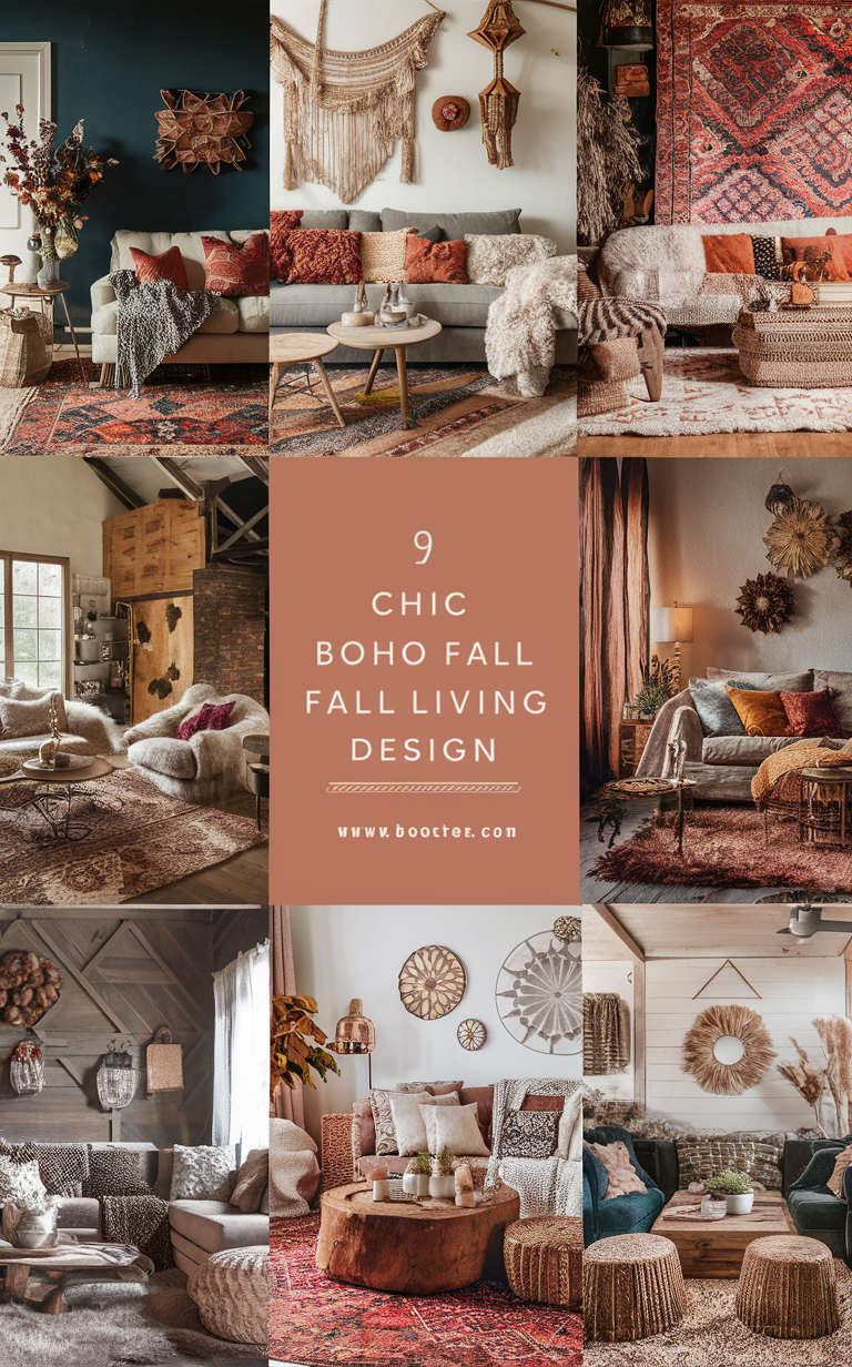 Top 10 Stunning Chic Boho Fall Living Room Designs