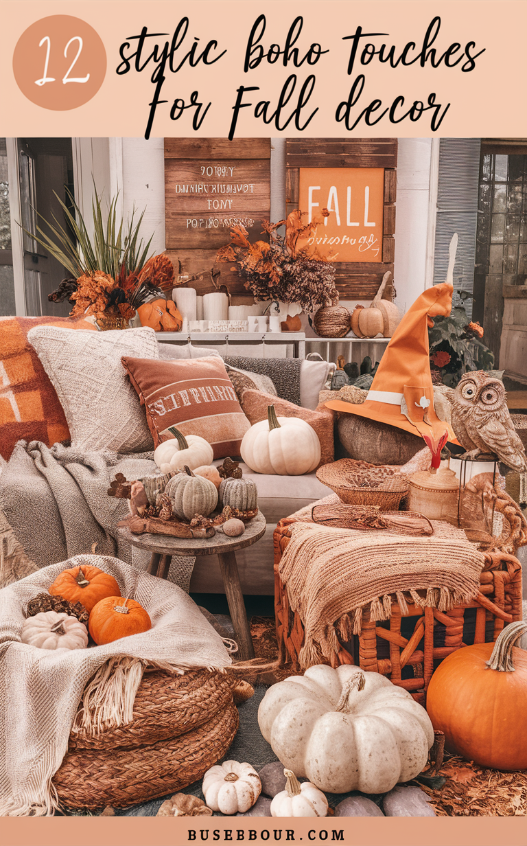 12 Stylish Boho Touches for Fall Decor: Top Trendy Ideas