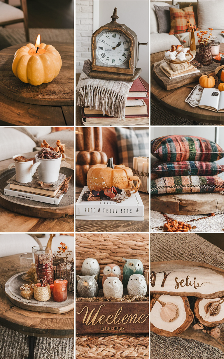 Top 13 Cozy Coffee Table Ideas for Adding Autumn Charm