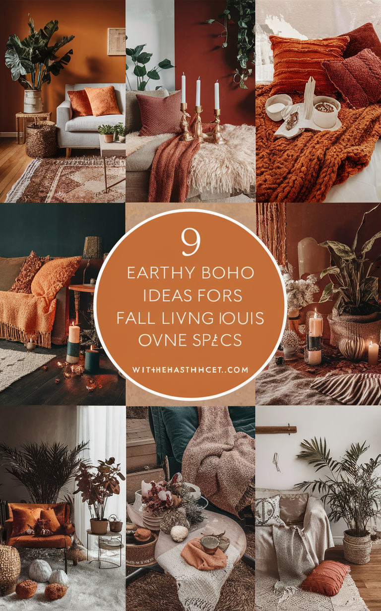 Top 14 Earthy Boho Ideas for Stunning Fall Living Spaces