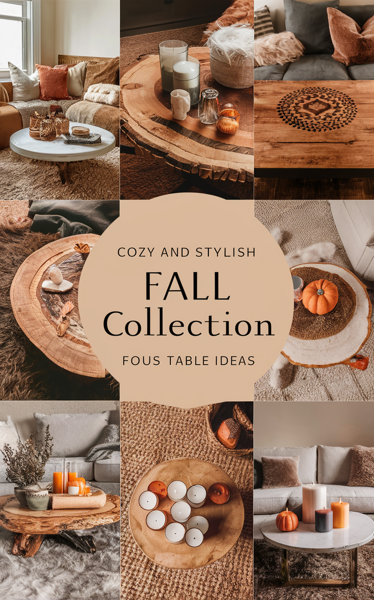 15 Must-Try Coffee Table Decor Ideas for a Cozy Fall Atmosphere