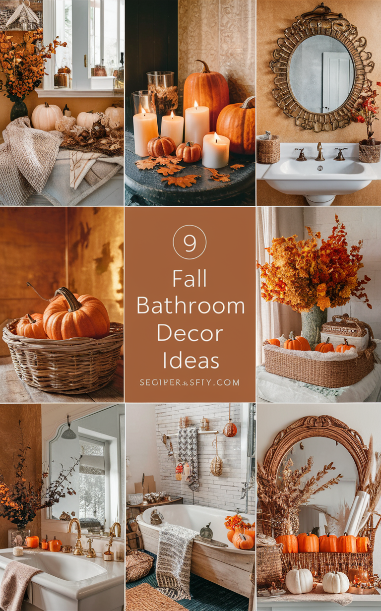 14 Best Fall Bathroom Ideas