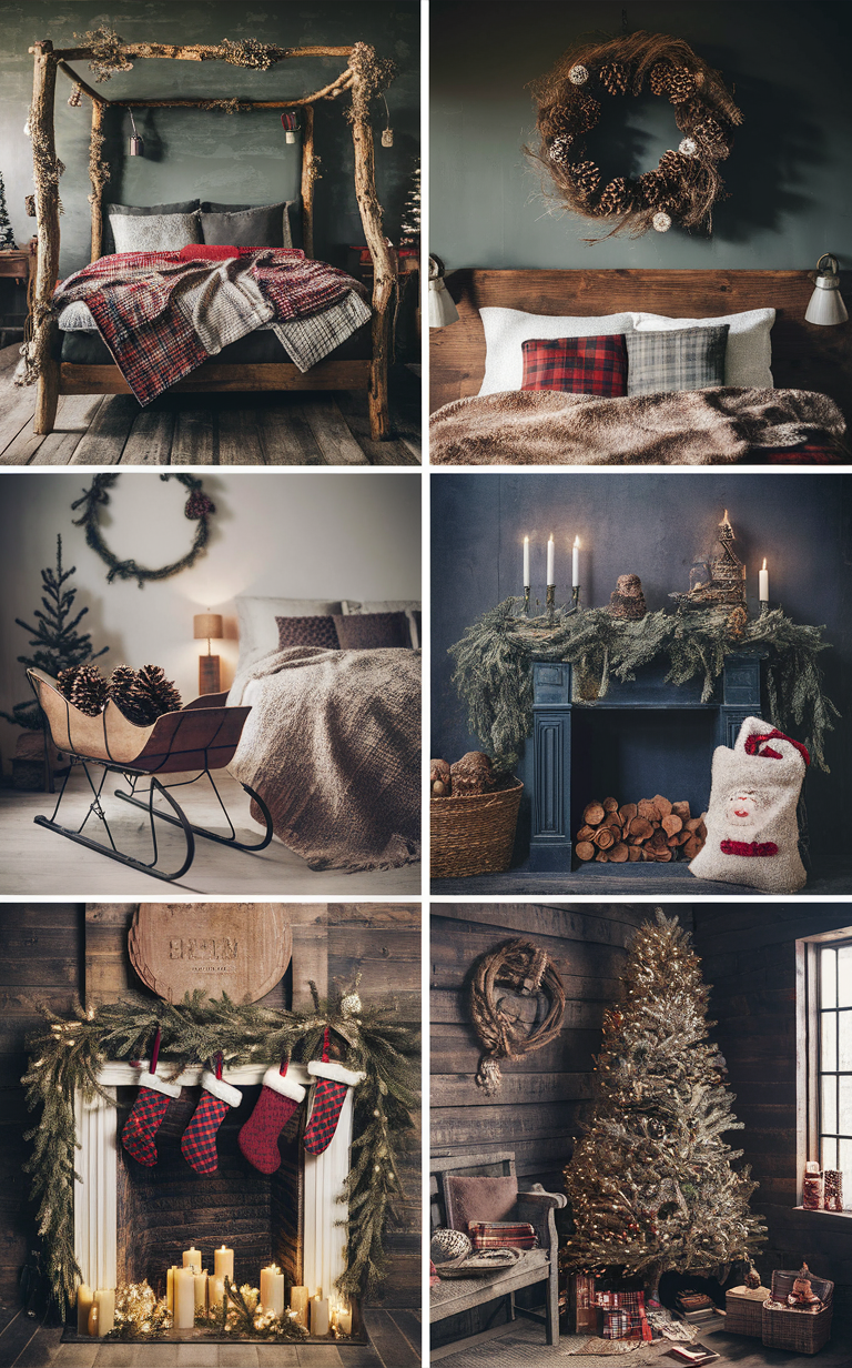 14 Rustic Christmas Bedroom Decor Ideas