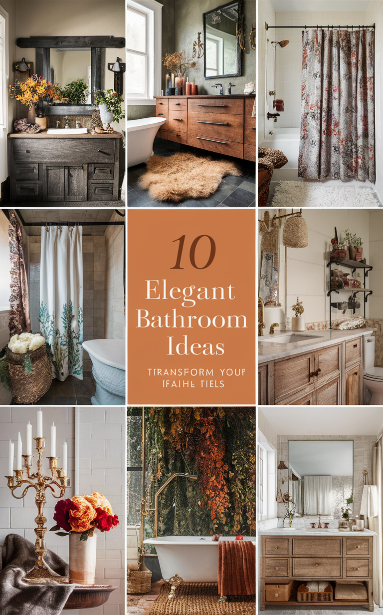 15 Elegant Fall Bathroom Ideas