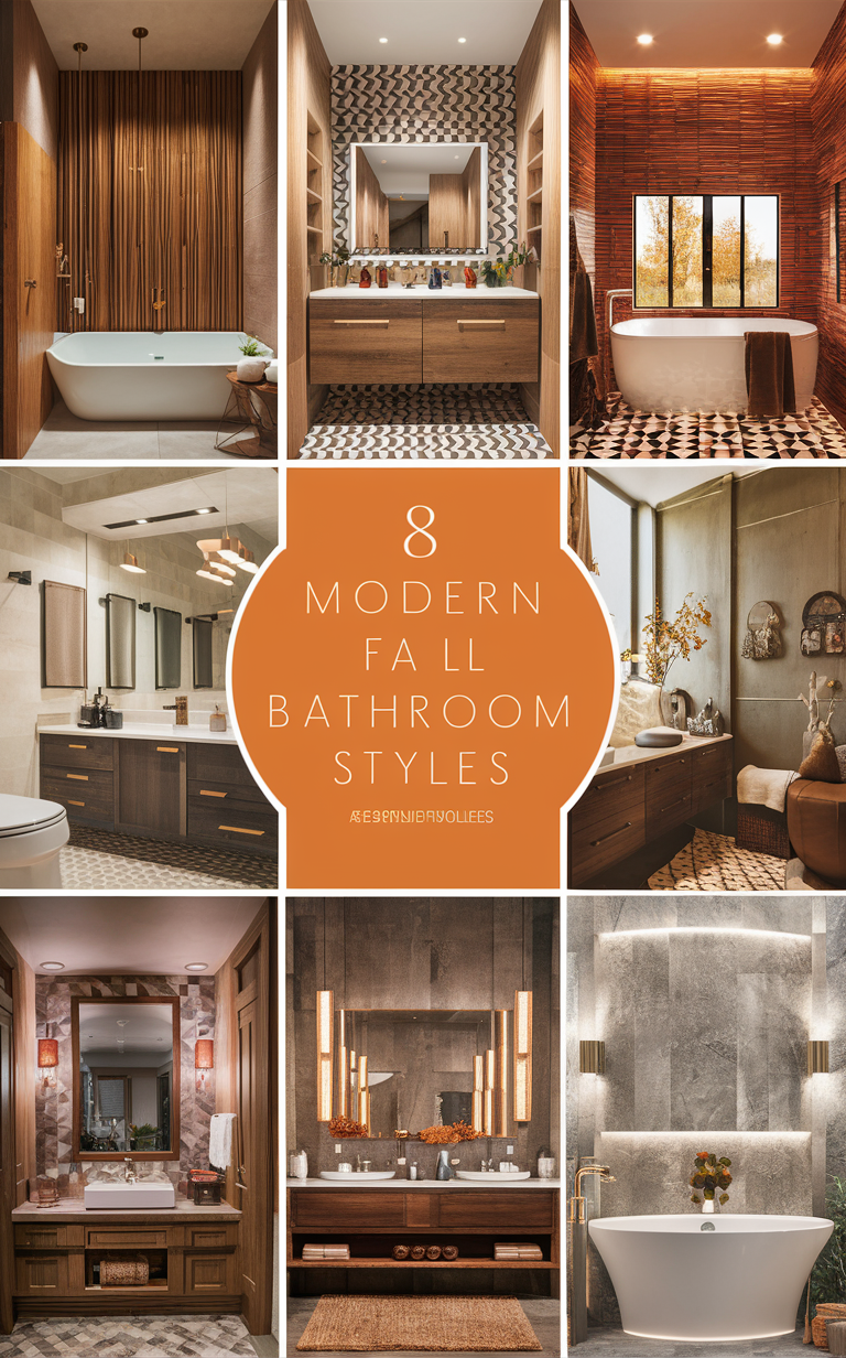 15 Modern Ideas for Fall Bathroom