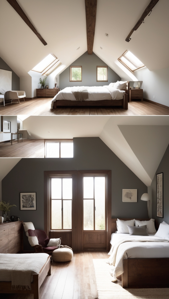 How can I enhance a Dark wood bedroom with modern decor? ?