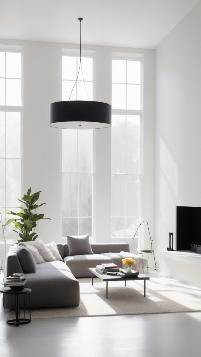 modern living room design, contemporary interior design, sleek home decor, minimalist furniture, elegant home interiors