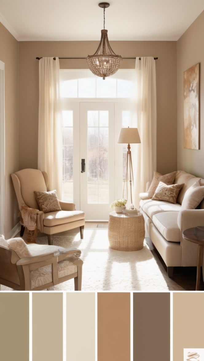 color scheme, brown color palette, earthy tones, warm tones, neutral palette
